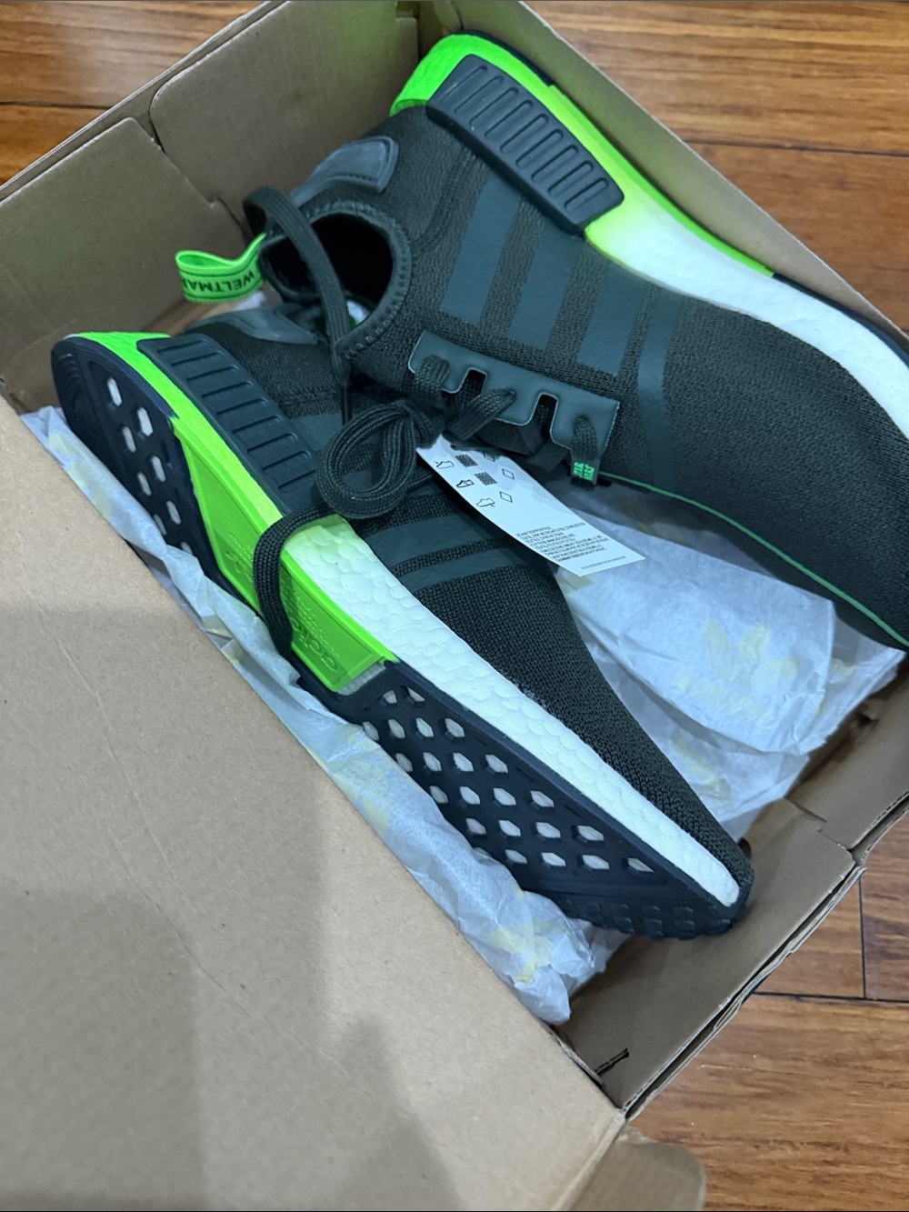 NWT Adidas Star Wars NMD Yoda Size 10 - Picture 6 of 7
